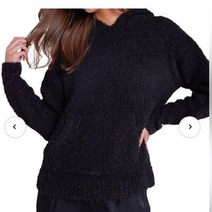 Bella Dahl Slouchy Wool Blend Hooded Sweater